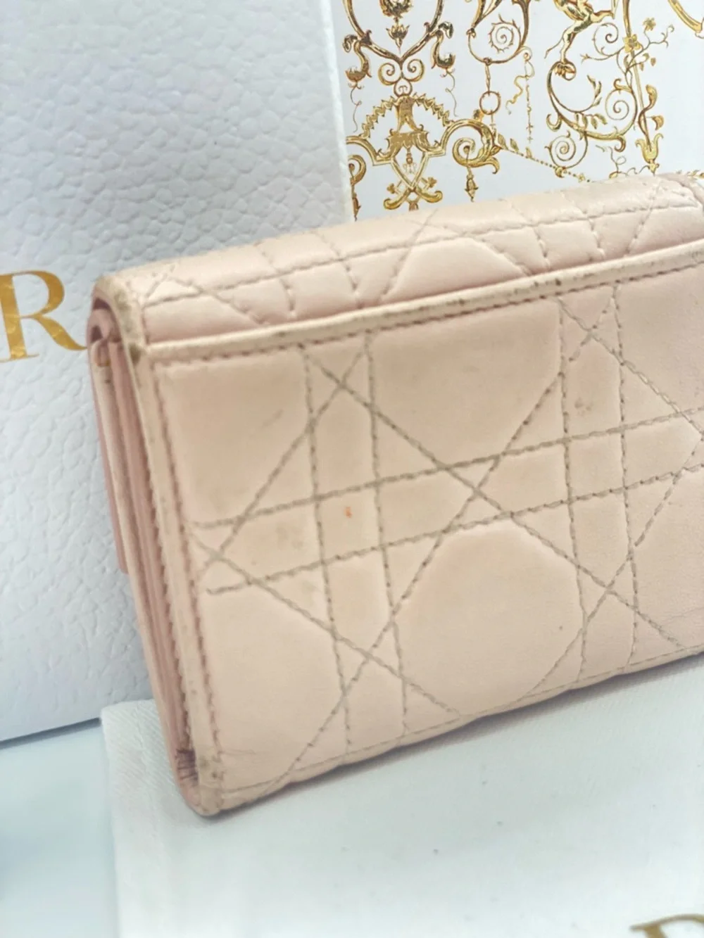 Dior compact wallet